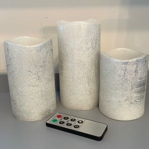 Battery operated candle set of 3